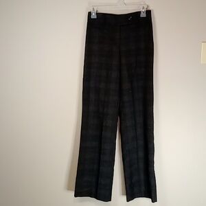 Le Chateau Classic Black Plaid Trousers